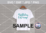 Birthday Girl, Birthday Entourage, Birthday, group, digital download, SVG, DXF, cut file, personal, commercial, use with Silhouette Cameo, Cricut and Die Cutting Machines