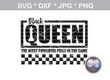 Black King, Queen, Child, saying, chess, digital download, SVG, DXF, cut file, personal, commercial, use with Silhouette Cameo, Cricut and Die Cutting Machines