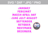 Queens are born on (All Months/date Included), pants, digital download, SVG, DXF, cut file, personal, commercial, use with Silhouette Cameo, Cricut and Die Cutting Machines