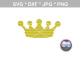 Princess, Queen, King, Crown duo, crown, digital download, SVG, DXF, cut file, personal, commercial, use with Silhouette Cameo, Cricut and Die Cutting Machines