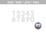 Birth year, Year of Legends (all numbers included) Date, digital download, SVG, DXF, cut file, personal, commercial, use with Silhouette Cameo, Cricut and Die Cutting Machines