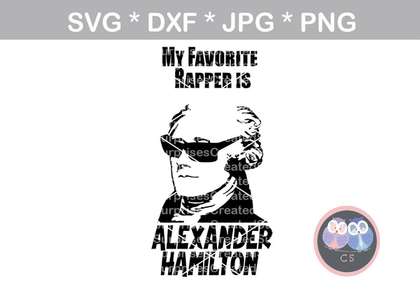 Favorite Rapper, Fun, Bottle, mug, label, funny, digital download, SVG, DXF, cut file, personal, commercial, use with Silhouette Cameo, Cricut and Die Cutting Machines