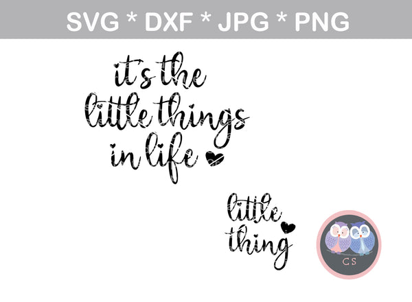 Little Things in Life, little thing, mommy and me, family, digital download, SVG, DXF, cut file, personal, commercial, use with Silhouette Cameo, Cricut and Die Cutting Machines