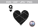 King, Queen, heart, spade, suite, digital download, SVG, DXF, cut file, personal, commercial, use with Silhouette Cameo, Cricut and Die Cutting Machines