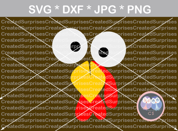Turkey, Face, thanksgiving, thankful, gobble, digital download, SVG, DXF, cut file, personal, commercial, use with Silhouette Cameo, Cricut and Die Cutting Machines