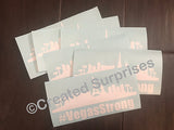 #VegasStrong, VegasStrong, Vegas, Cityscape, support, 8"x4" vinyl sticker, vinyl decal