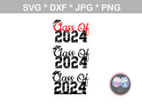 Class of 2026 26 graduate cap senior digital download SVG DXF cut file personal commercial Silhouette Cricut