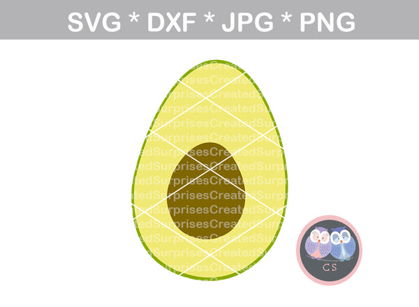 Avocado, seed, fruit, food, digital download, SVG, DXF, cut file, personal, commercial, use with Silhouette Cameo, Cricut and Die Cutting Machines