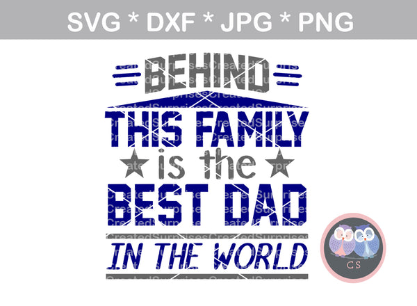Best Dad Fathers Day digital download SVG DXF cut file personal commercial Silhouette Cricut