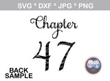 Birthday Diva, chapter (all numbers included) 0-9, digital download, SVG, DXF, cut file, personal, commercial, use with Silhouette Cameo, Cricut and Die Cutting Machines