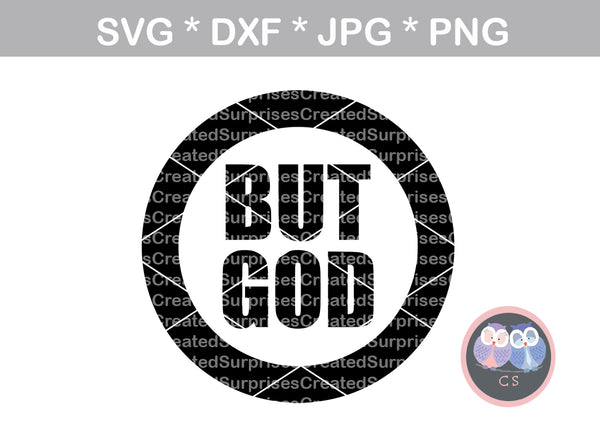 But God, Circle, Faith, Grace, digital download, SVG, DXF, cut file, personal, commercial, use with Silhouette Cameo, Cricut and Die Cutting Machines