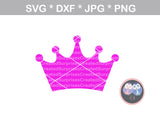 Princess, Queen, King, Crown duo, crown, digital download, SVG, DXF, cut file, personal, commercial, use with Silhouette Cameo, Cricut and Die Cutting Machines