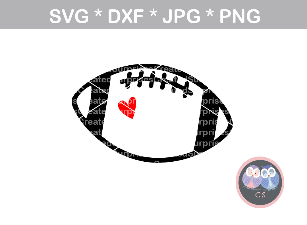 Football SVG DXF JPEG Silhouette Cameo Cricut Printable 