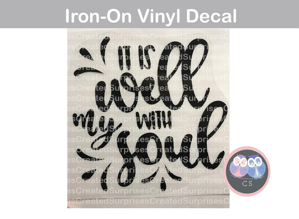 It is well with my soul, faith, saying, High quality HTV, Vinyl Iron-on Decal