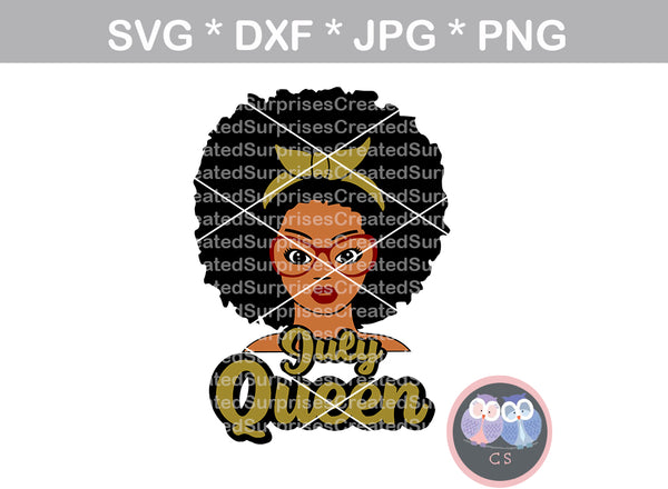 Month Queen (All Months Included) sassy digital download SVG DXF personal commercial Silhouette Cricut Die Cutting