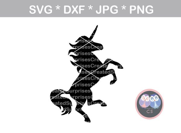 Unicorn silhouette, horn, face, cute, animal, digital download, SVG, DXF, cut file, personal, commercial, use with Silhouette Cameo, Cricut and Die Cutting Machines